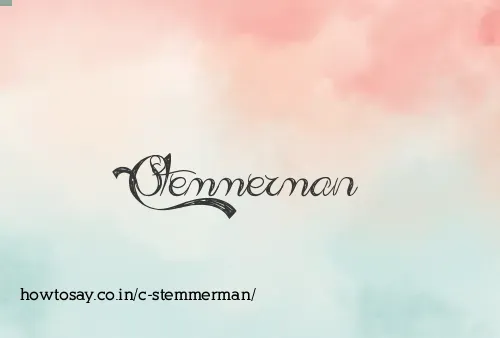 C Stemmerman