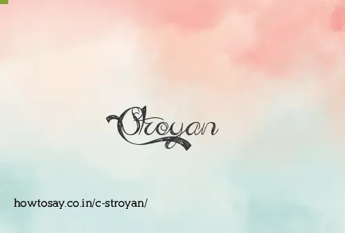 C Stroyan