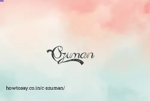 C Szuman