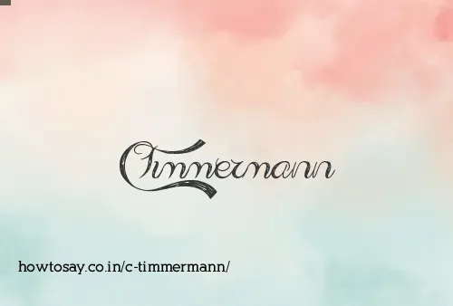 C Timmermann