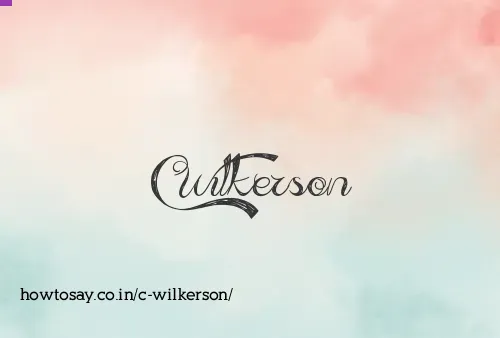 C Wilkerson
