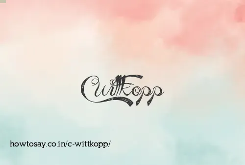 C Wittkopp