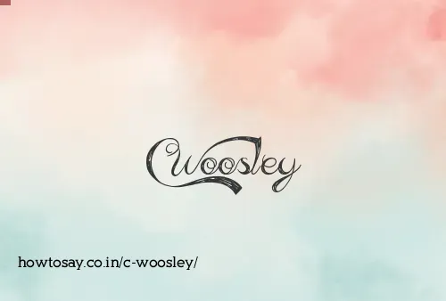 C Woosley