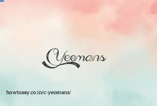 C Yeomans