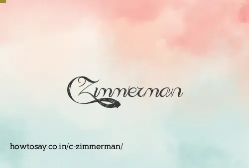 C Zimmerman
