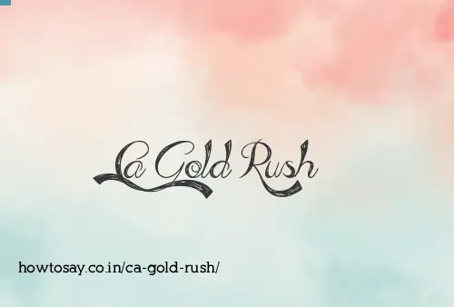 Ca Gold Rush