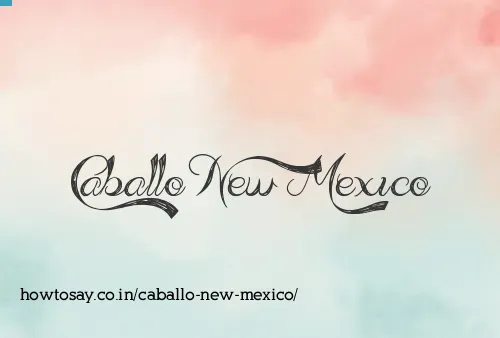 Caballo New Mexico