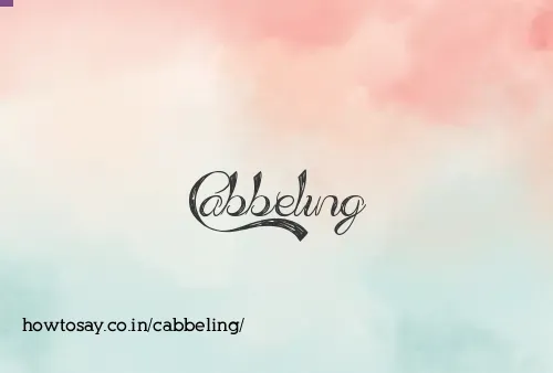 Cabbeling