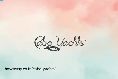 Cabo Yachts