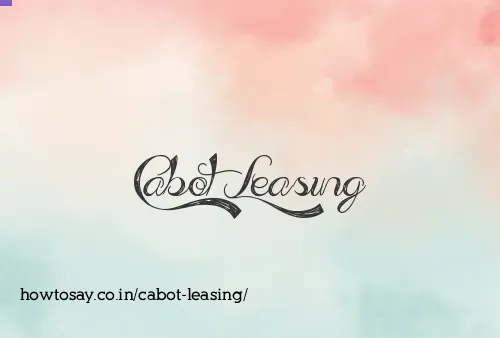 Cabot Leasing