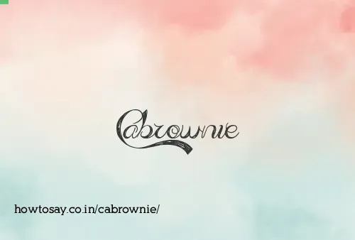 Cabrownie
