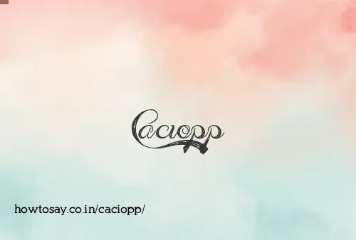 Caciopp