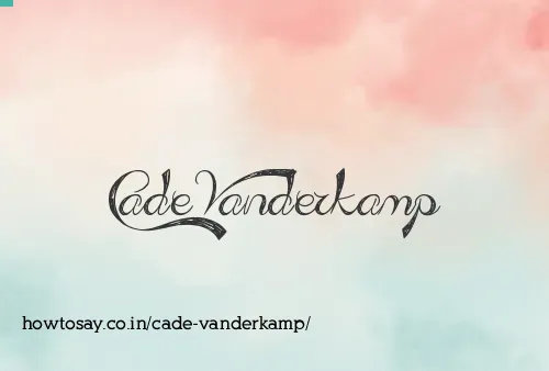 Cade Vanderkamp