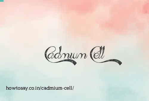 Cadmium Cell