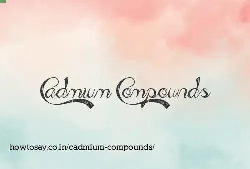 Cadmium Compounds