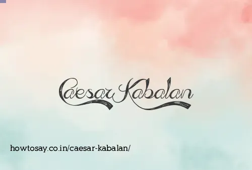 Caesar Kabalan