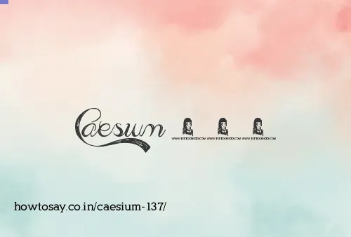 Caesium 137