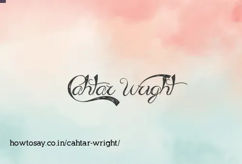 Cahtar Wright