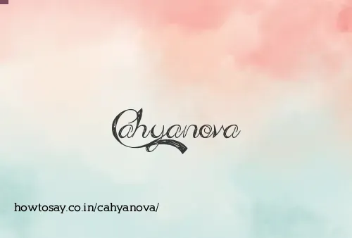 Cahyanova