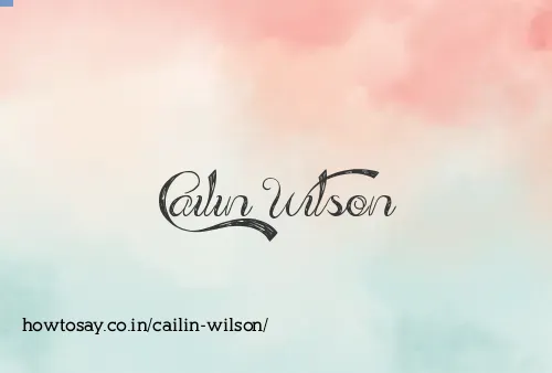 Cailin Wilson