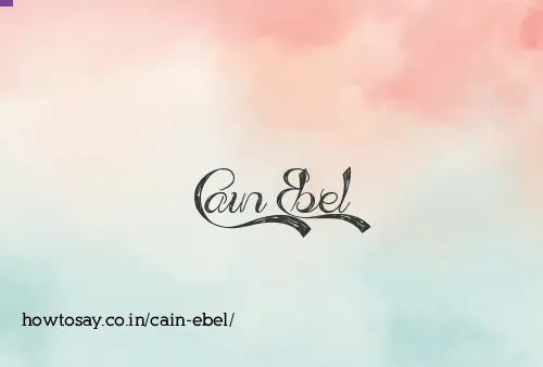 Cain Ebel