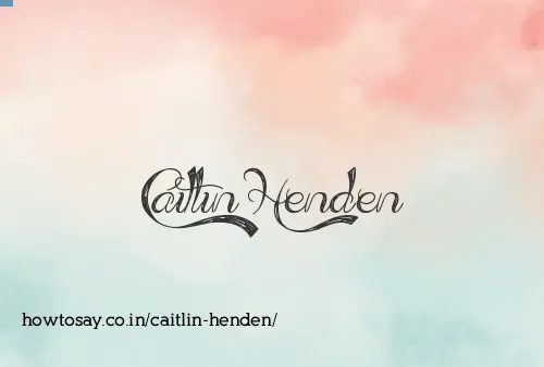Caitlin Henden