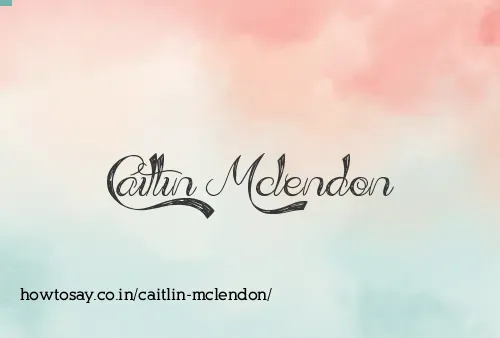 Caitlin Mclendon
