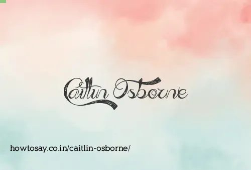 Caitlin Osborne