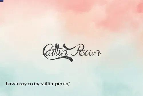 Caitlin Perun