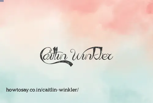 Caitlin Winkler