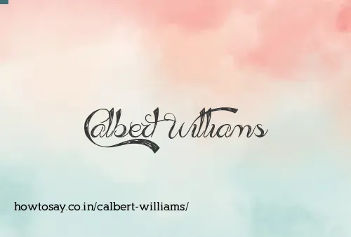 Calbert Williams