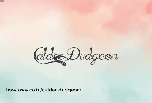 Calder Dudgeon
