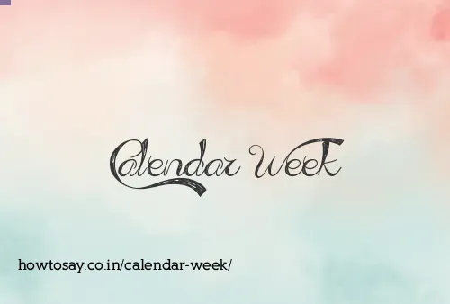 Calendar Week