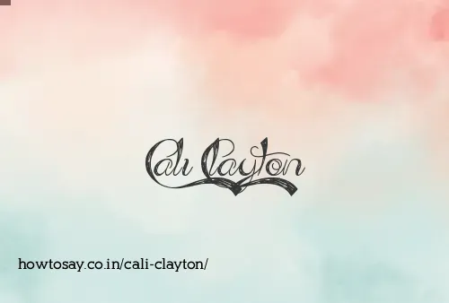 Cali Clayton
