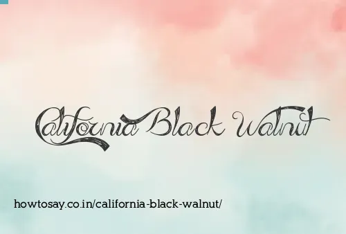 California Black Walnut
