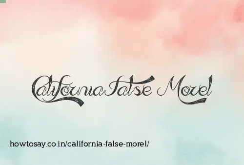 California False Morel