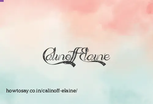 Calinoff Elaine