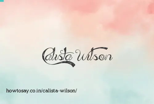 Calista Wilson