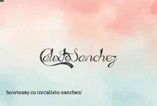 Calixto Sanchez