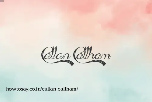 Callan Callham