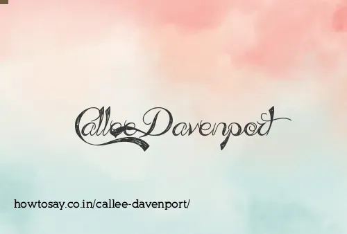 Callee Davenport