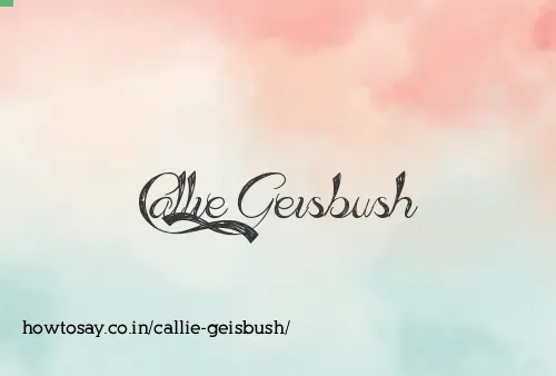 Callie Geisbush