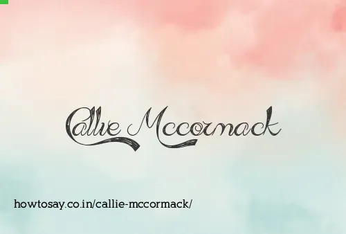Callie Mccormack