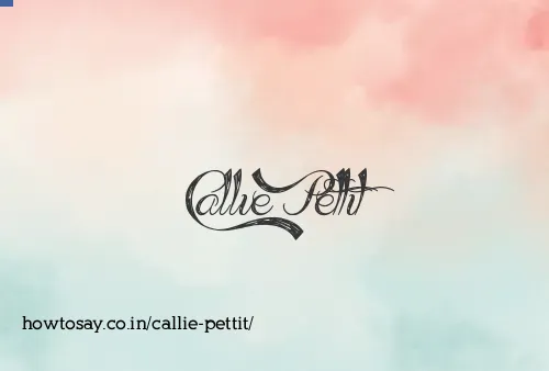Callie Pettit