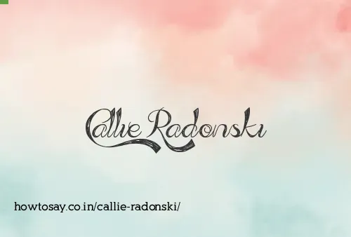 Callie Radonski