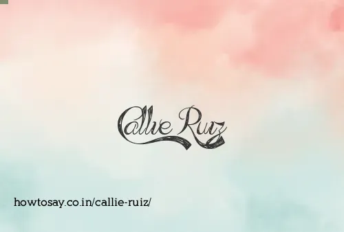 Callie Ruiz