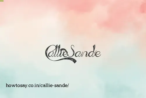 Callie Sande