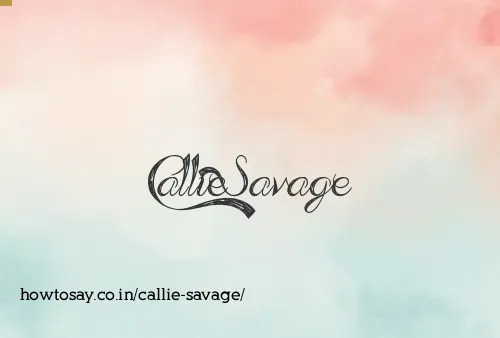 Callie Savage