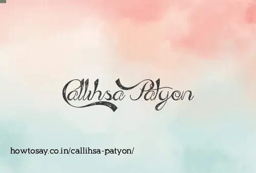 Callihsa Patyon