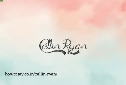 Callin Ryan